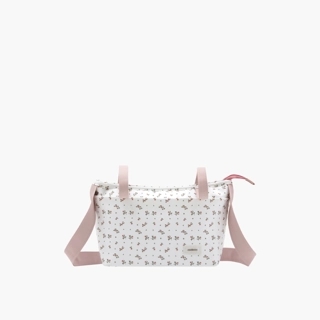 Cambrass Aura All-Over Floral Print Diaper Bag with Double Handle and Zip Closure