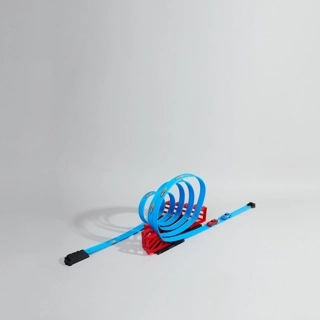 Juniors Super Racer Track Playset with 2 Pull Back Cars