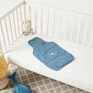 Muslin Fabric changing mat- Navy-Navy