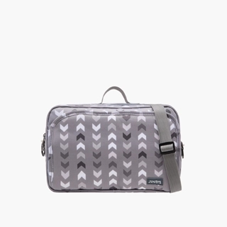Juniors Printed Diaper Bag with Detachable Strap and Zip Closure