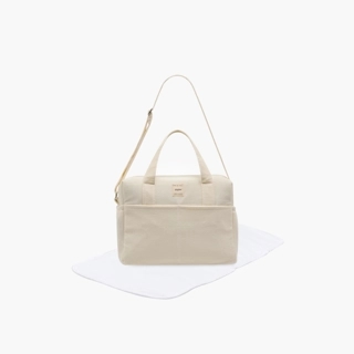 Giggles Waffle Textured Pique Fabric Diaper Bag with Handles