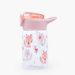 Juniors Fox Print Tritan Water Bottle with Spout and Flip Lid - 450 ml