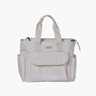 Juniors Solid Diaper Bag with Double Handle and Zip Closure