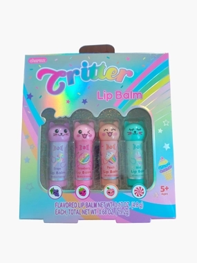 Charmz Critter 4-Piece Lip Balm Set
