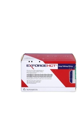 Exforge HCT 5 / 160 / 25 mg amlodipine‑valsartan‑HCTZ Tablets