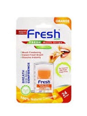 FRESH MOUTH STRIPS SOFT CANDY LEMON FLAVOR 24 STRIPS
