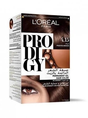 L'OREAL PRODIGY FROSTED BROWN 4.15 HAIR DYE NEW