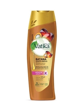 VATIKA NATURLAS BATANA GROWTH MIRACLE SHAMPOO WITH COFFEE EXTRACTS +KERATIN 400ML