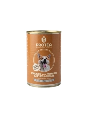 Protea Wet Dog Food Crunchy Pâté with Chicken, Pumpkin, Apple & Herbs 400g