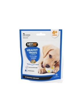 VetIQ Crunchy Puppy Treats with Creamy Filling – for Dental Care and Teething Pain Relief (70g)