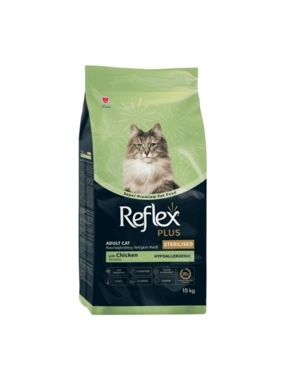 Reflex hypoallergenic dry food for sterilised adult cats with chicken 1.5kg
