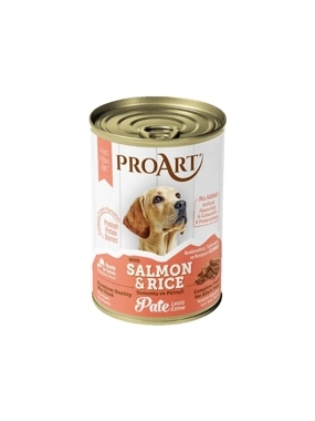 Pro Art Wet Dog Food Salmon & Rice Pâté 400g