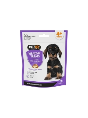 VetIQ Crunchy Treats with Creamy Filling for Puppies and Small Breed Dogs – Calming & Stress-Relief Formula (50g)