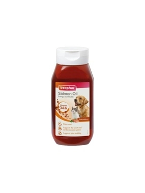Beaphar Salmon Oil for Cats and Dogs – Energy-Boosting Nutritional Supplement (430ml)