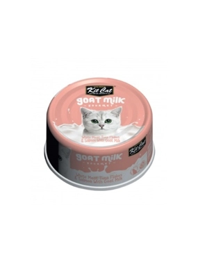 Kit Cat Wet Cat Food Tuna & Salmon Slices with Goats Milk 70g