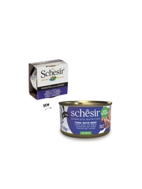 Schesir Wet Cat Food with Tuna and Beef in Gravy 85g
