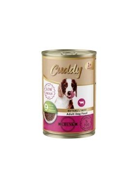 Cuddy Adult Wet Dog Food Beef Chunks 400g