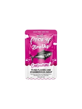 Pramy Wet Cat Food Tuna & Cranberry Flakes Soup 40g