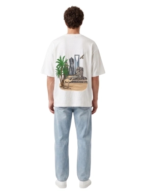 Off-White Oversized T-Shirt « Amjad Watan »