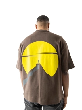 Brown T-Shirt - Sunset