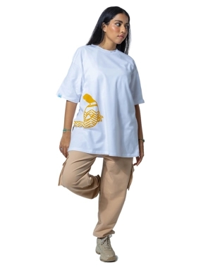 t-shirt ASH MACH logo - White