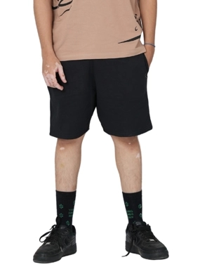 Black Plain Short Pants