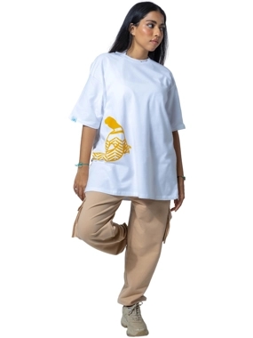 Beige Casual Cotton Pants