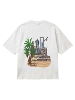 Off-White Oversized T-Shirt « Amjad Watan »