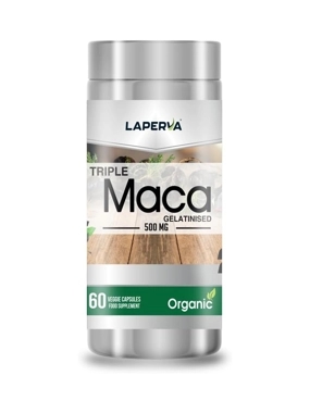 Laperva Triple Organic Maca, 500 mg, 60 Veggie Capsules, Organic Maca, Increase Sexual Desire in Men and Women