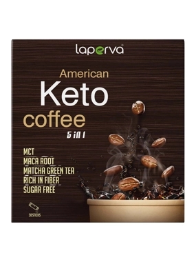 Laperva American Keto Coffee 5 in 1, 30 Sticks