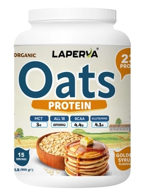 Laperva Oats Protein, Golden Syrup, 2 LB, Increase energy levels and improve focus