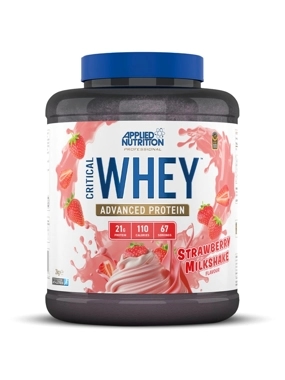 Applied Nutrition Critical Whey Blend, Strawberry Milkshake, 2 Kg, High Levels of Protein & BCAAs