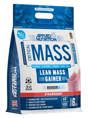 Applied Nutrition Critical Mass Lean Mass Gainz, Strawberry, 6 Kg