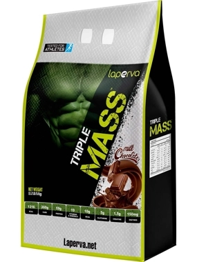 Laperva Triple Mass Gainer, Milk Chocolate, 13 LB, 260 Grams of Carbohydrates
