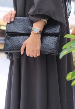 Folded black python