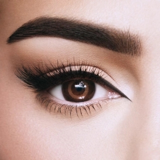Amara - Choco Colored Lenses + Free Makeup Brushes