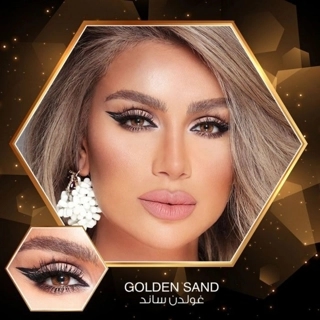 Amara - Colored Contact Lenses Golden Sand