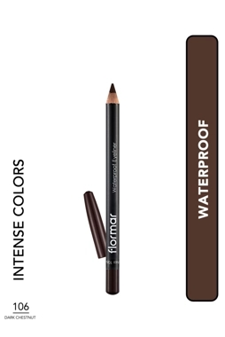 Flormar Waterproof Eyeliner Pencil - Dark Brown Waterproof