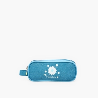 Enso-Happiness-Pouch-2 Cmprts-Polyester) Blue \ 23X9X7