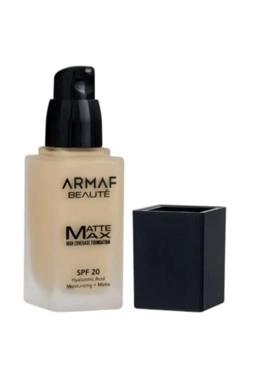 Armaf Beaute Matte Max High Coverage Foundation SPF 20 by Armaf Beauté, Olive, 30ml