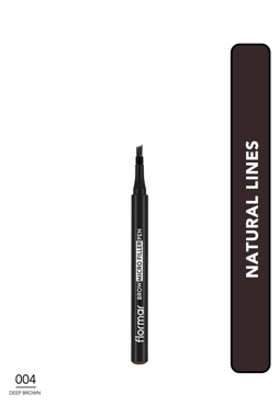 Flormar Eyebrow Filler Pen (Dark Brown) - Brow Micro Filler Pen - 004 Dark Brown - 8682536038546