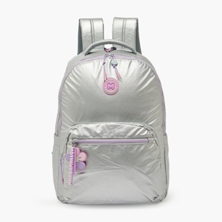 17 Inch-Backpack-Platinum Backpack-2 Cmprts- (Polyester) Silver \ 16X33X43