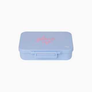 Lunch Box-Glow Up-700Ml-4 Cmprt-Rectangle (Tritan) Blue \ 16.5X21X5