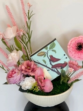 Artificial roses vase 11