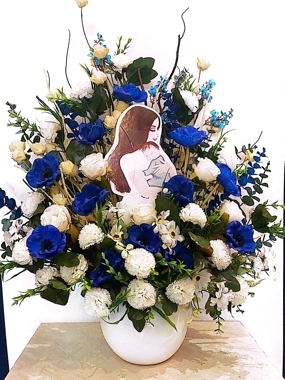 Artificial roses vase 65