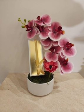 Artificial roses vase 64