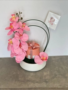 Artificial roses vase 7
