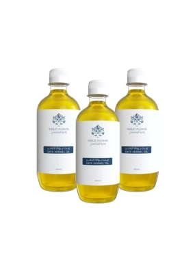 Date seed oil 3 bottles
