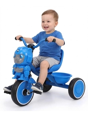 Robot-themed kids tricycle