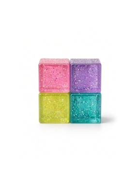 Colorful Squishy Cubes – 4 Pieces